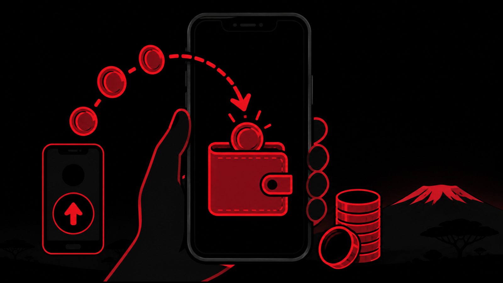 Sarafu zikiingia kwenye wallet ya simu kupitia mobile money